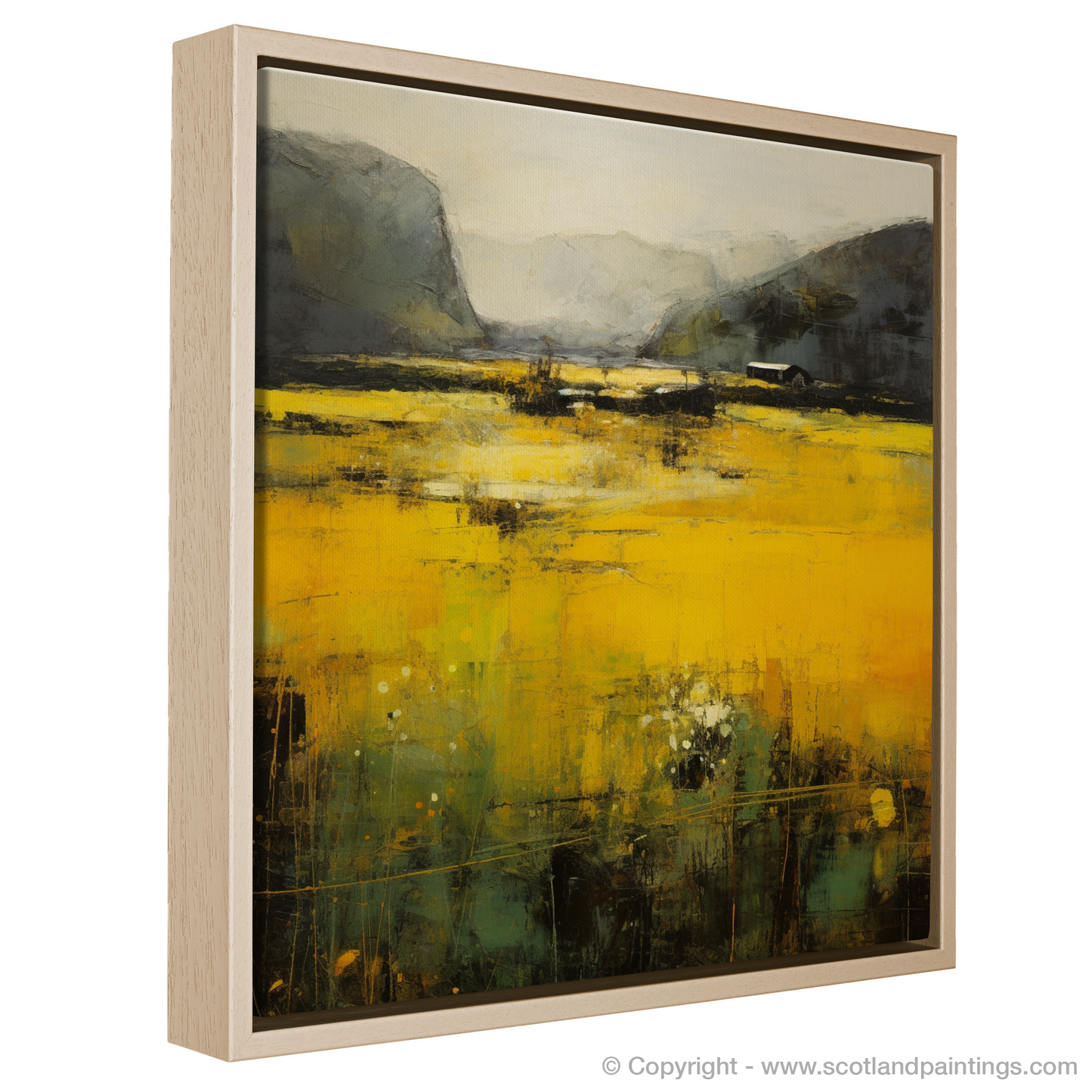 Golden Meadows of Ullapool: An Abstract Coltsfoot Reverie