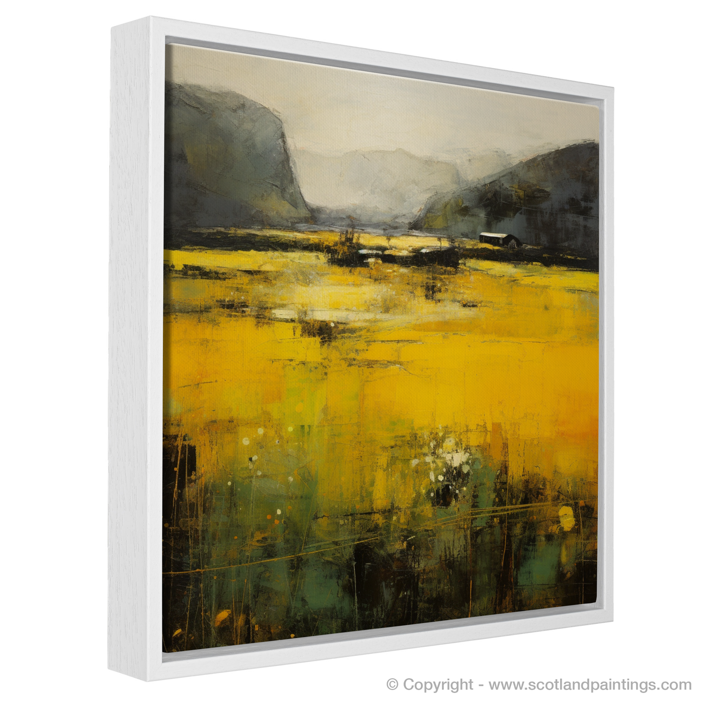 Golden Meadows of Ullapool: An Abstract Coltsfoot Reverie