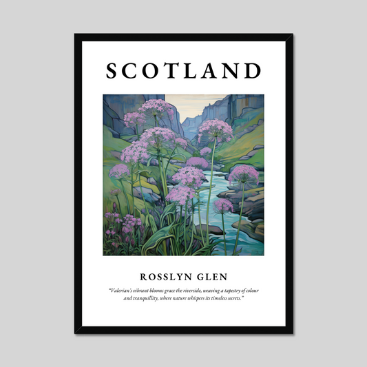 Poster of Rosslyn Glen, Scotland.