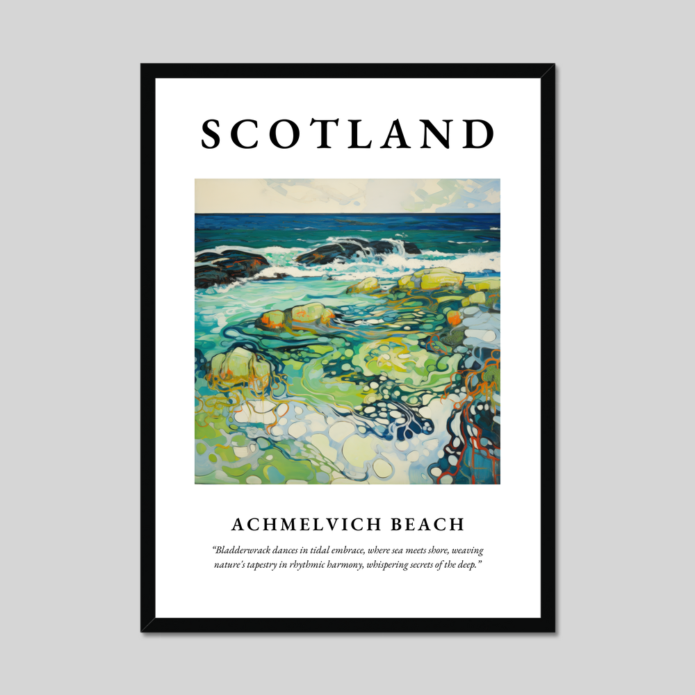 Poster of Achmelvich Beach, Scotland.