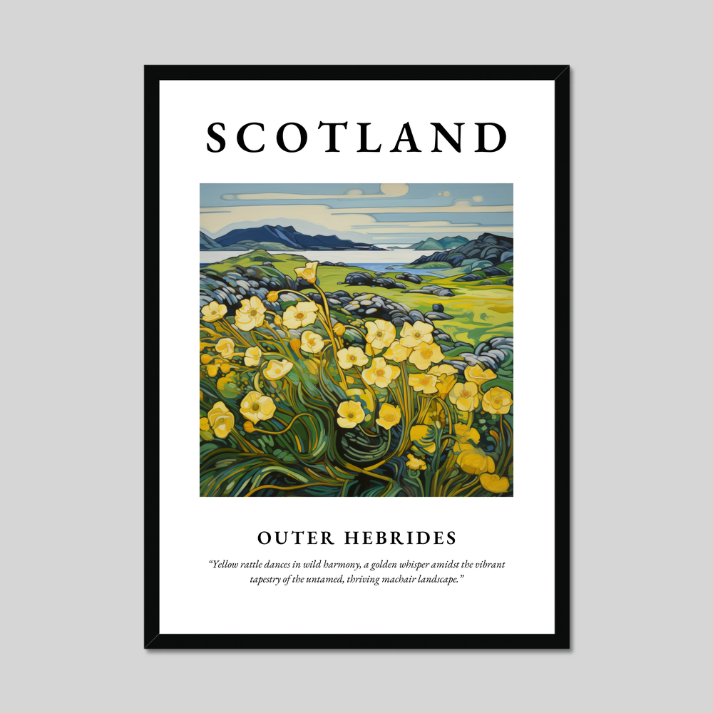 Poster of Outer Hebrides, Scotland.