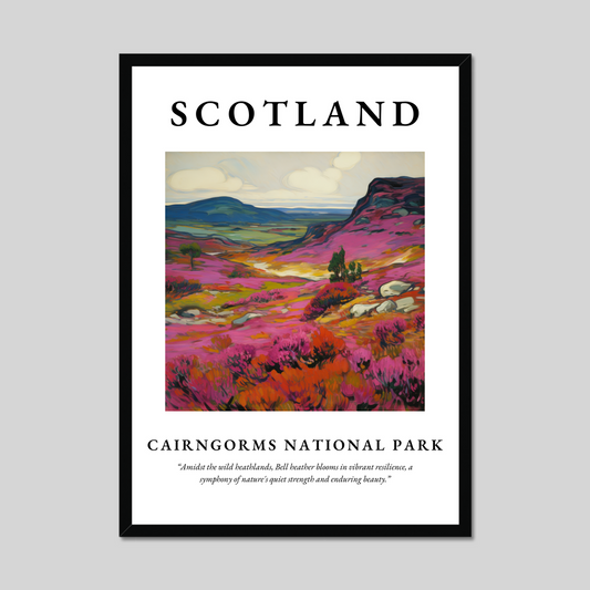 Poster of Cairngorms National Park, Scotland.