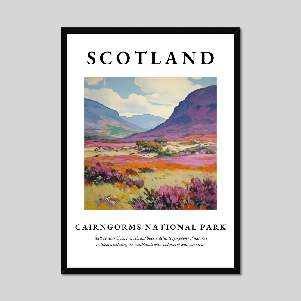 Poster of Cairngorms National Park, Scotland.