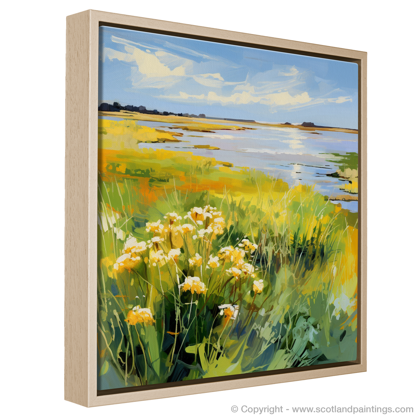 Salt Marsh Serenade: An Impressionistic Tribute to Scottish Coastal Flora