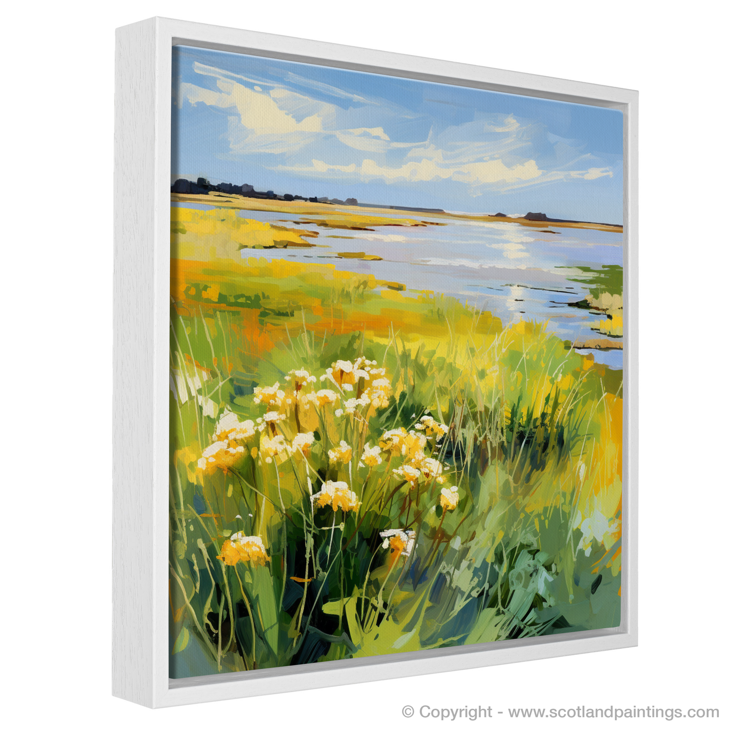 Salt Marsh Serenade: An Impressionistic Tribute to Scottish Coastal Flora