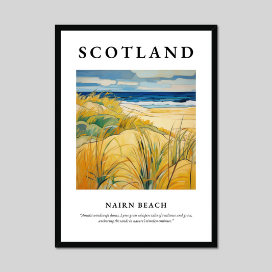 Poster of Nairn Beach, Scotland.