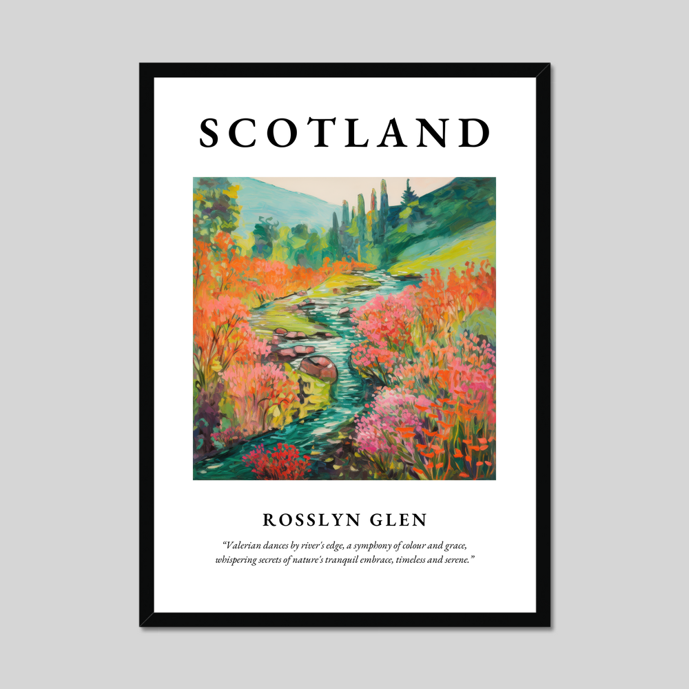 Poster of Rosslyn Glen, Scotland.