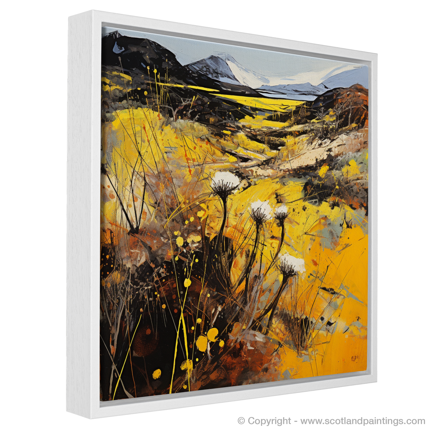 Coltsfoot in the Wild: An Abstract Impression of the Scottish Highlands