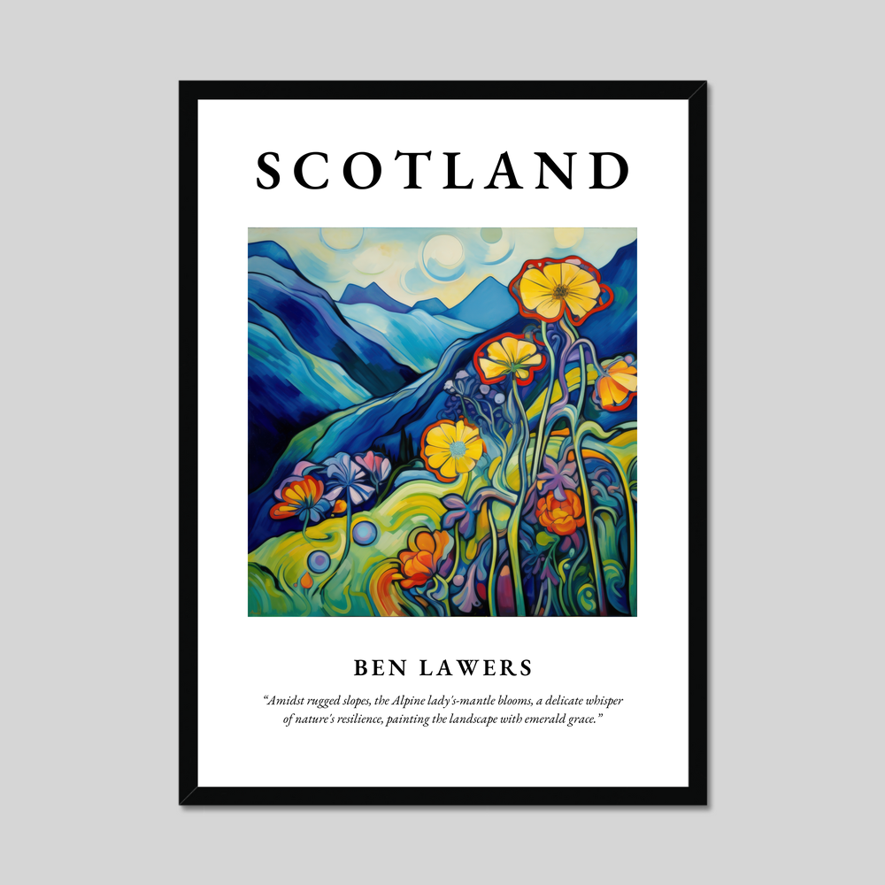 Poster of Ben Lawers, Scotland.