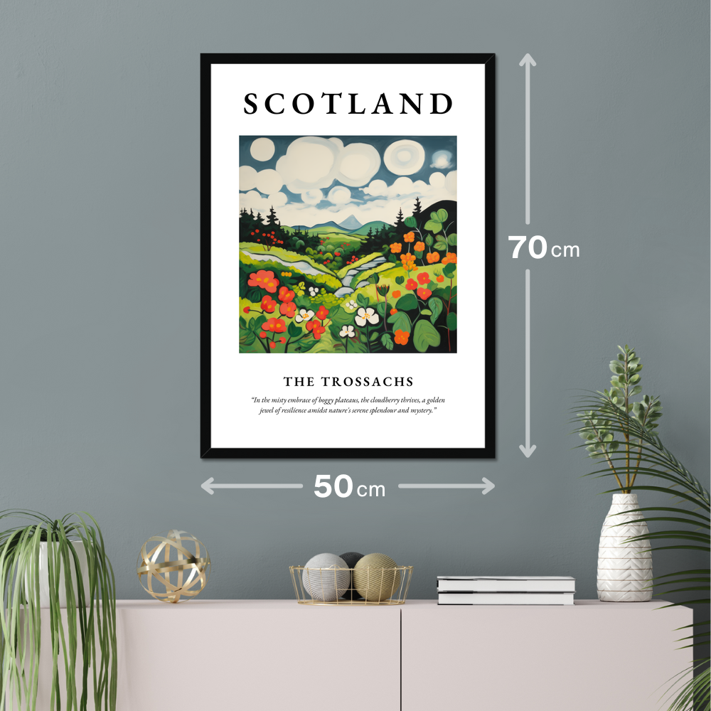 Poster of The Trossachs hanging on a wall