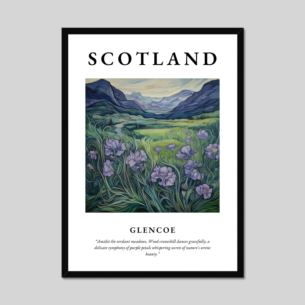 Poster of Glencoe, Scotland.