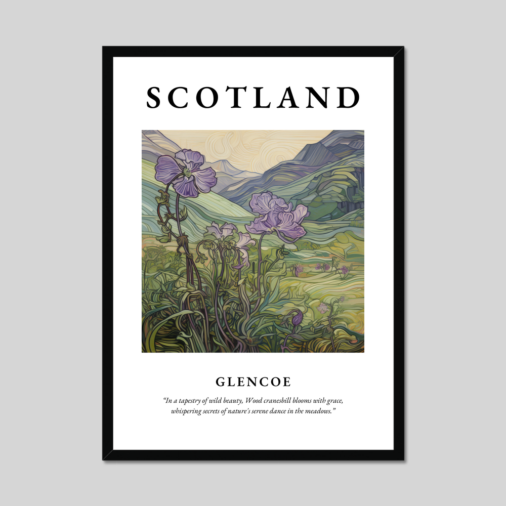 Poster of Glencoe, Scotland.