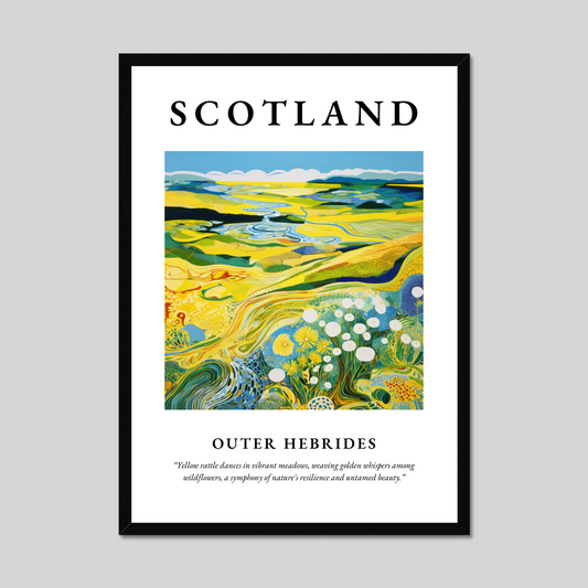 Poster of Outer Hebrides, Scotland.