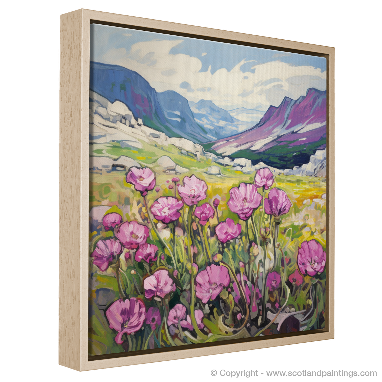 Vivid Cairngorms: A Fauvist Homage to Moss Campion