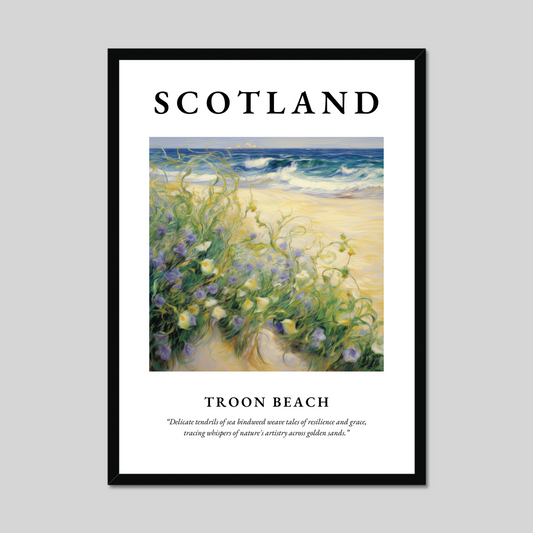 Poster of Troon Beach, Scotland.