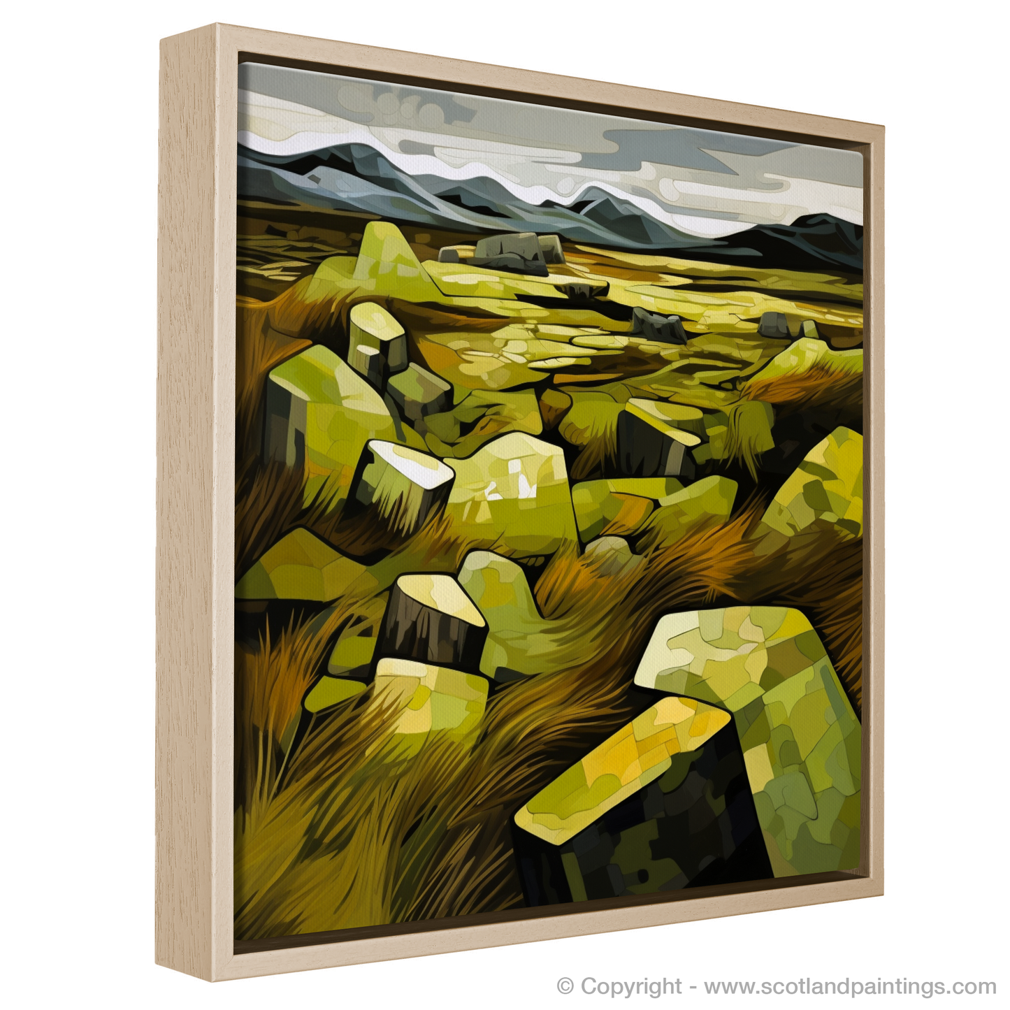 Cubist Rhapsody of Rannoch Moor Sphagnum Moss