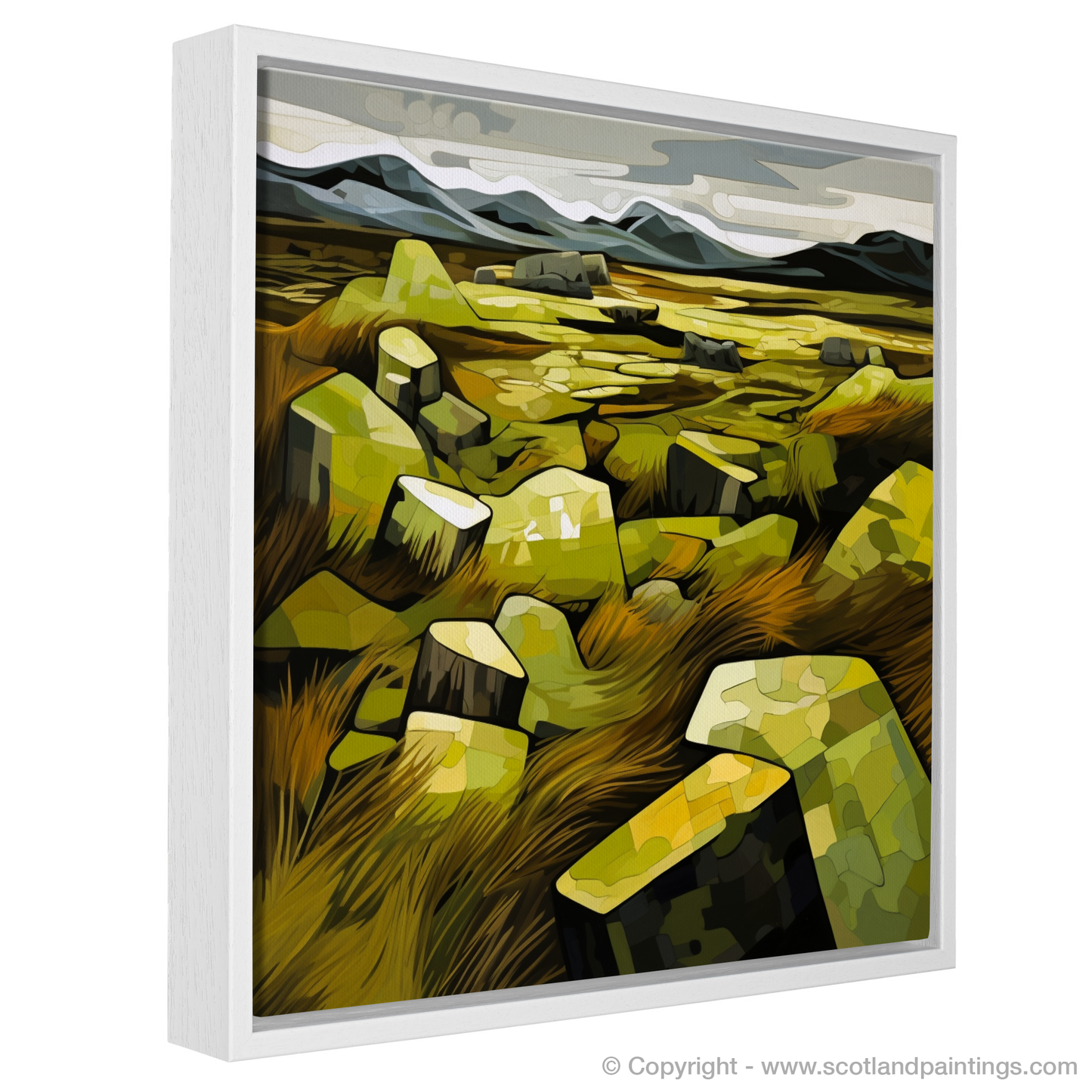 Cubist Rhapsody of Rannoch Moor Sphagnum Moss