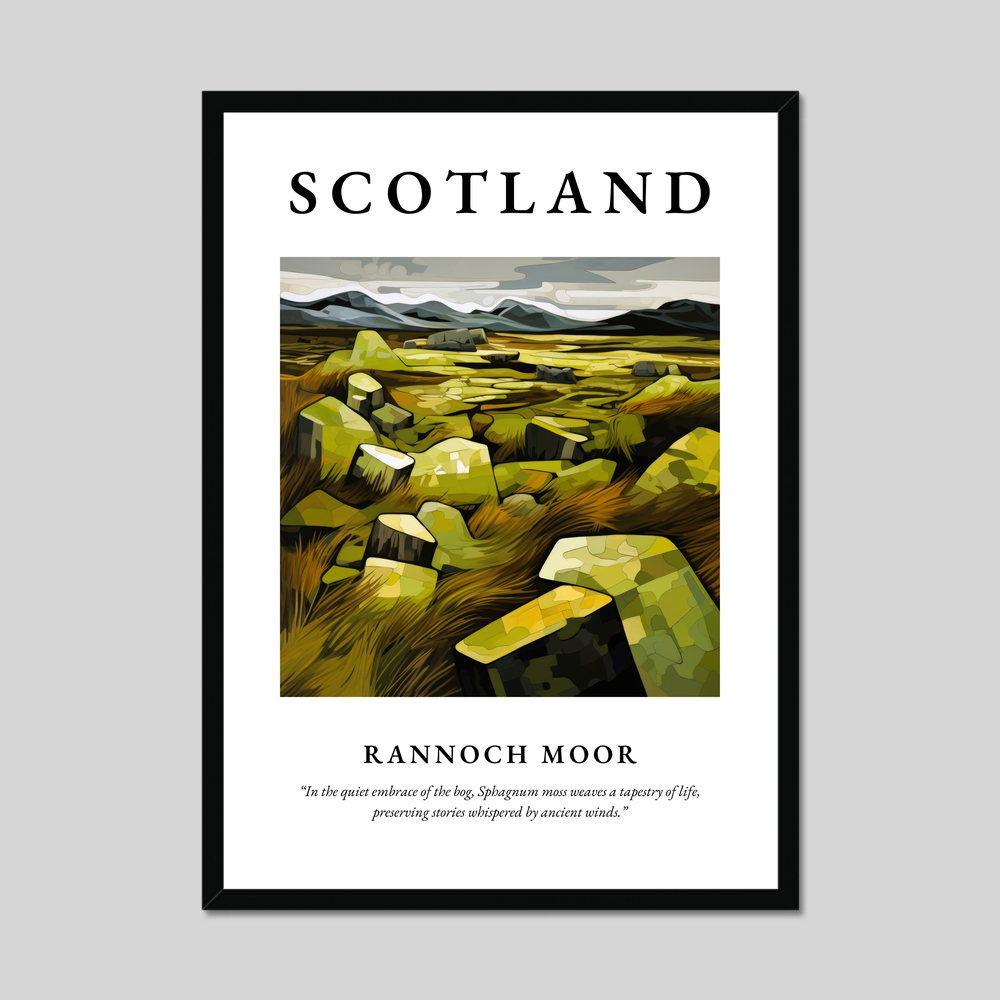 Poster of Rannoch Moor, Scotland.