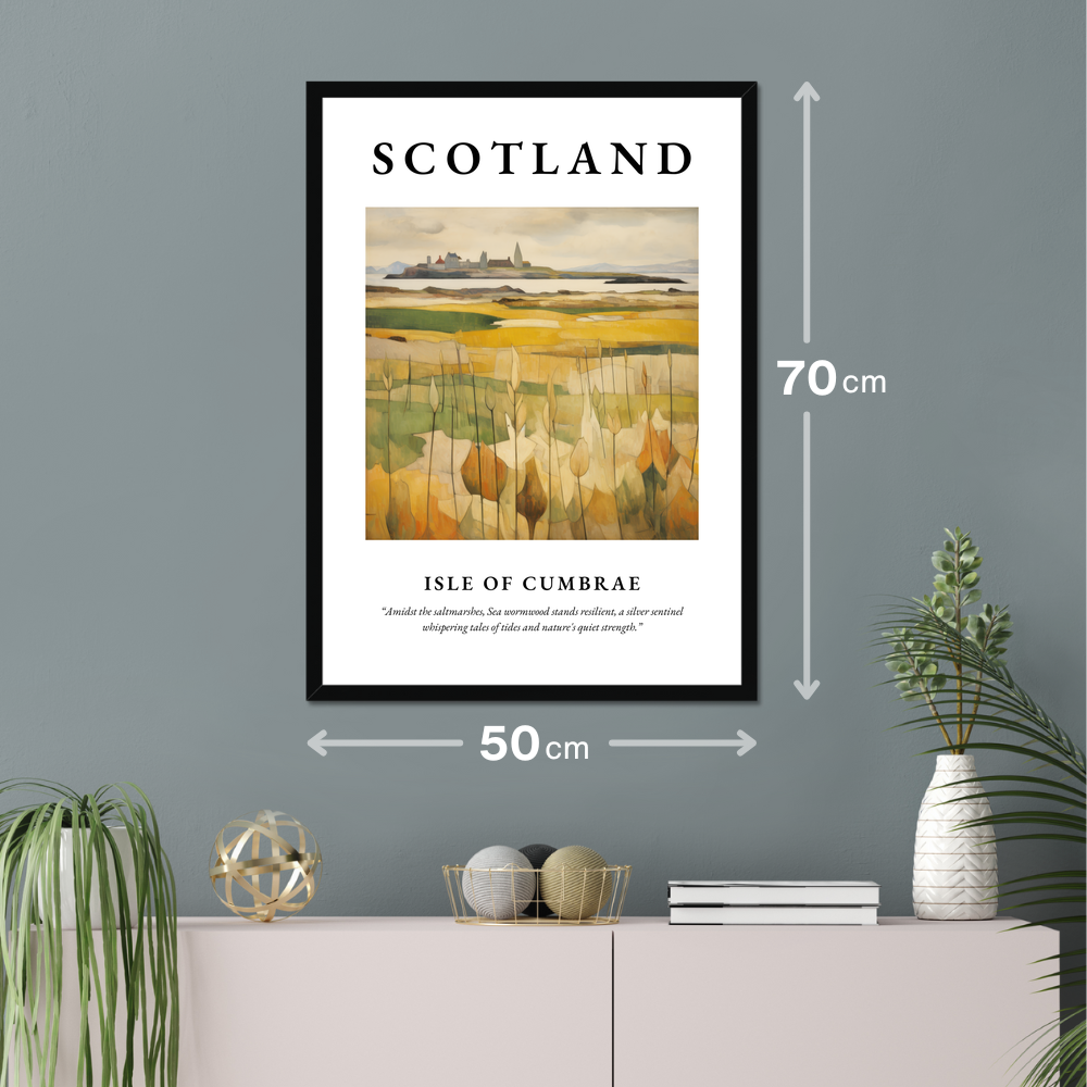 Poster of Isle of Cumbrae hanging on a wall