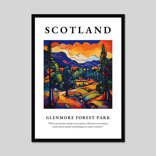 Poster of Glenmore Forest Park, Scotland.