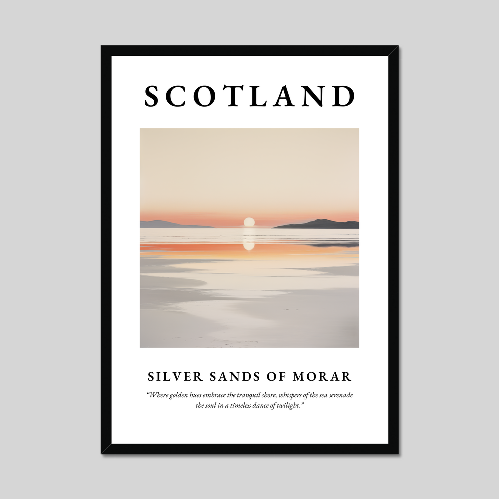 Poster of Silver Sands of Morar, Scotland.