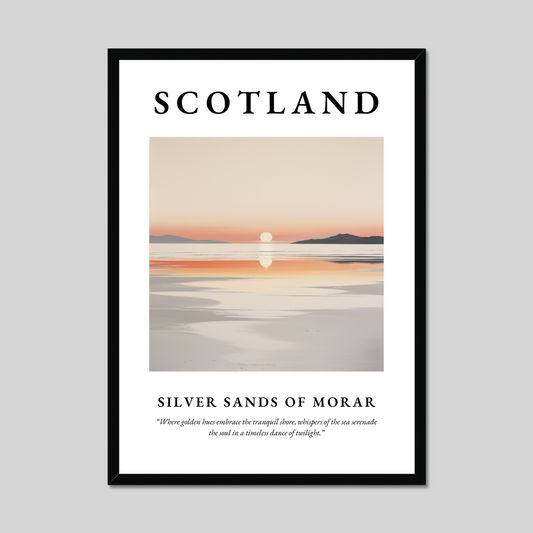 Poster of Silver Sands of Morar, Scotland.