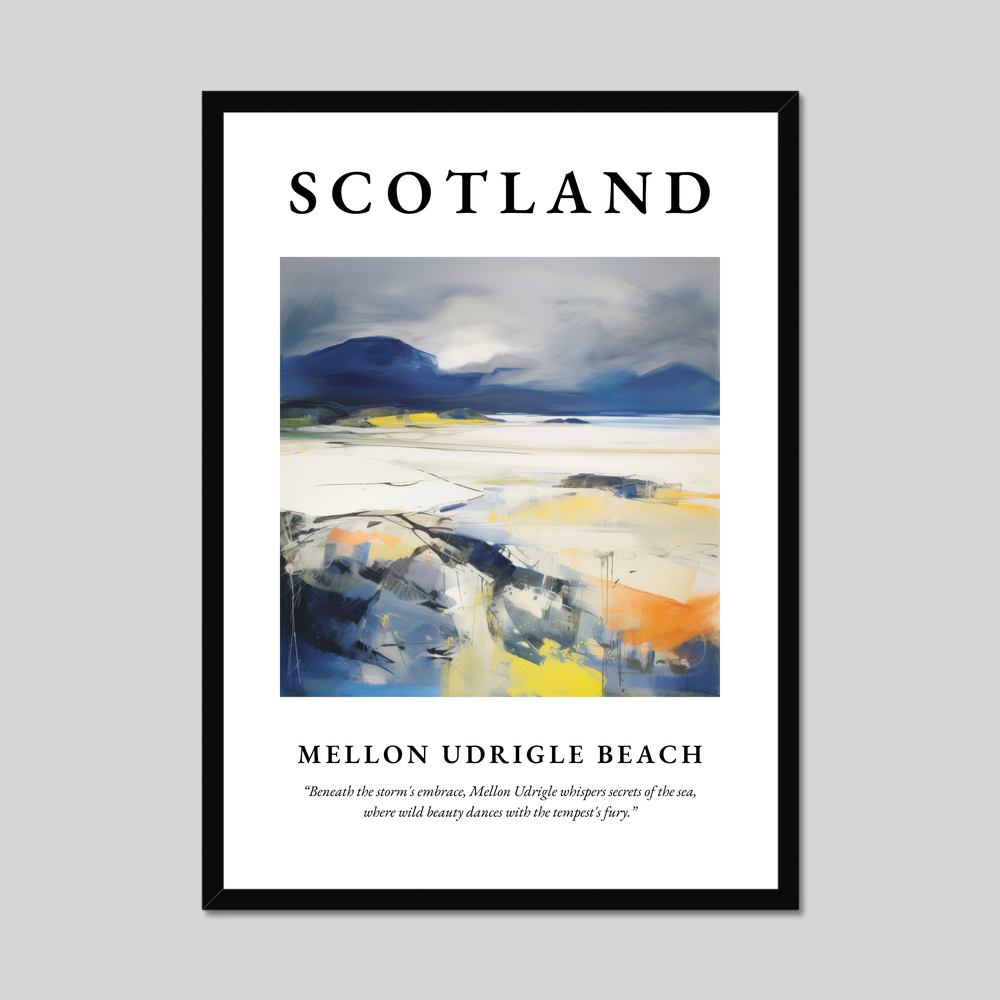 Poster of Mellon Udrigle Beach, Scotland.