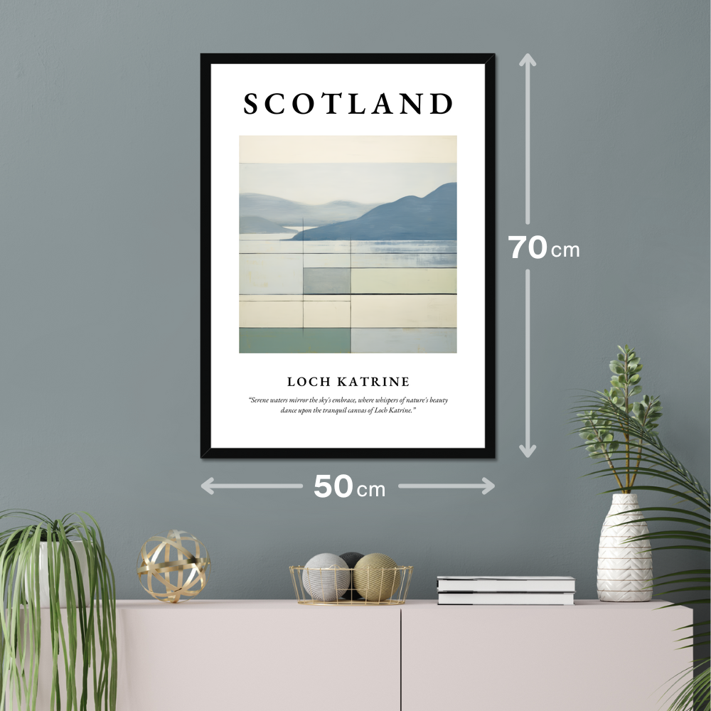 Poster of Loch Katrine hanging on a wall