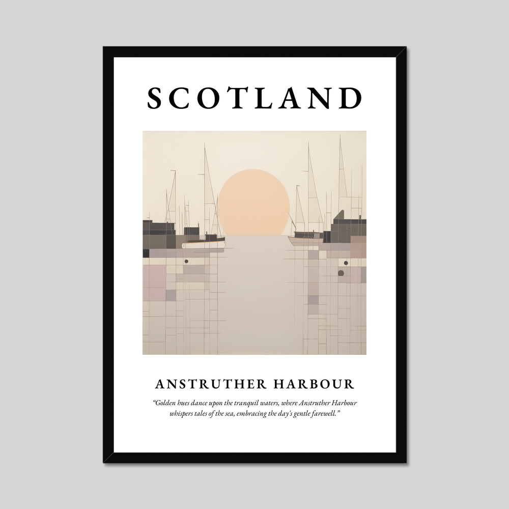 Poster of Anstruther Harbour, Scotland.