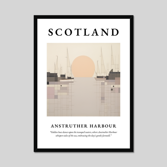 Poster of Anstruther Harbour, Scotland.