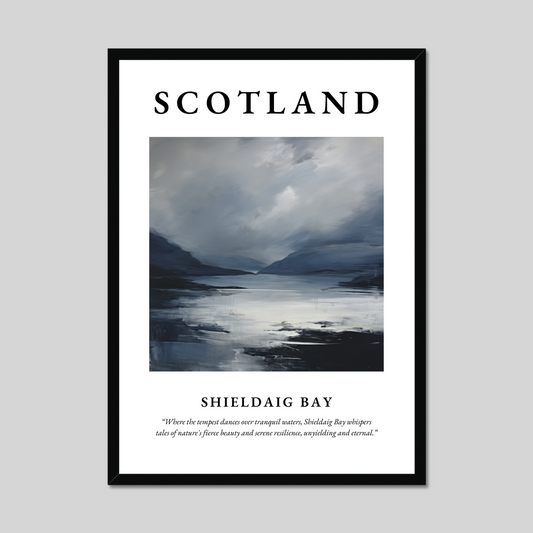 Poster of Shieldaig Bay, Scotland.