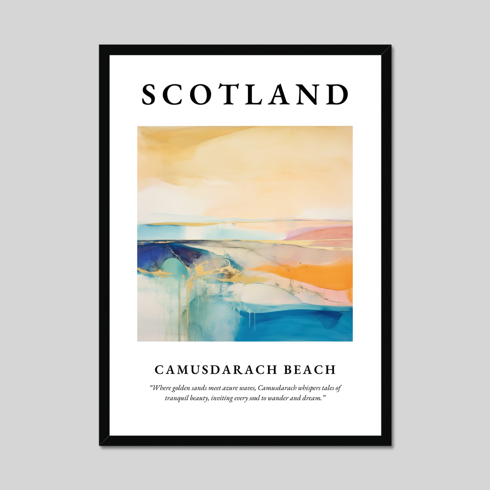 Poster of Camusdarach Beach, Scotland.