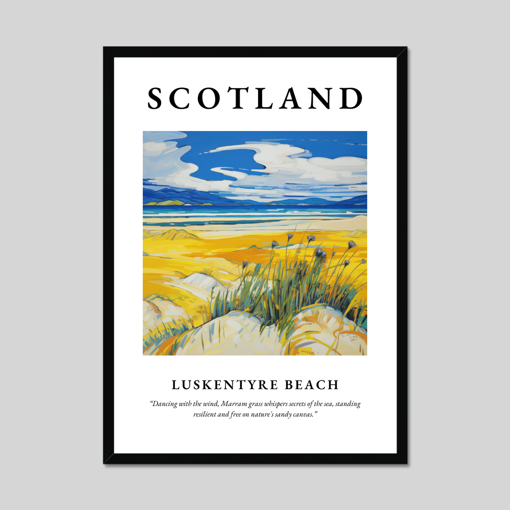 Poster of Luskentyre Beach, Scotland.