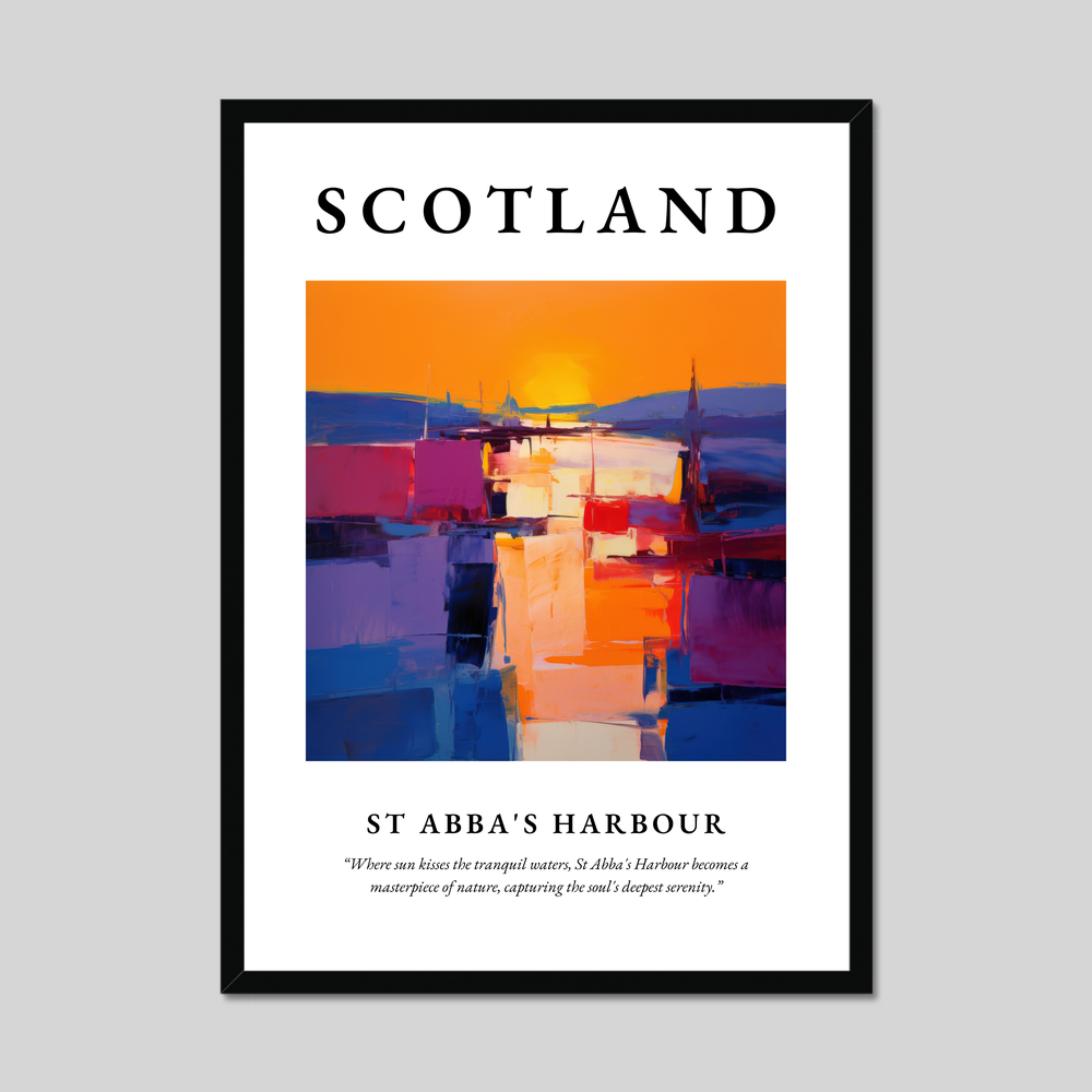 Poster of St Abba's Harbour, Scotland.