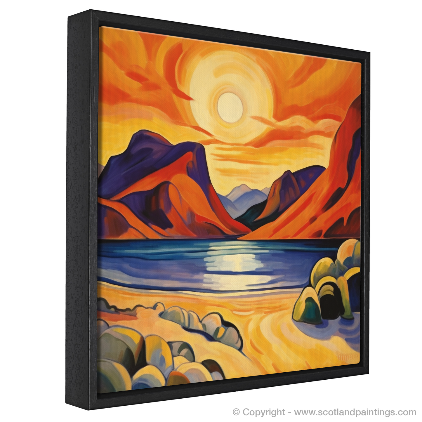 Calgary Bay at Golden Hour: A Fauvist Tapestry