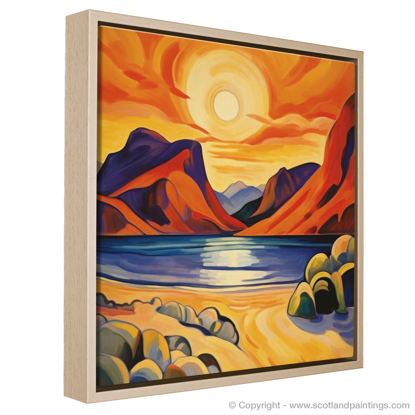 Calgary Bay at Golden Hour: A Fauvist Tapestry