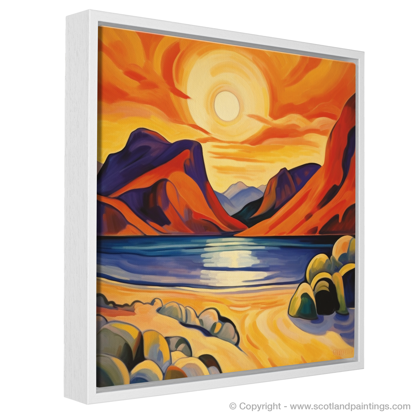 Calgary Bay at Golden Hour: A Fauvist Tapestry