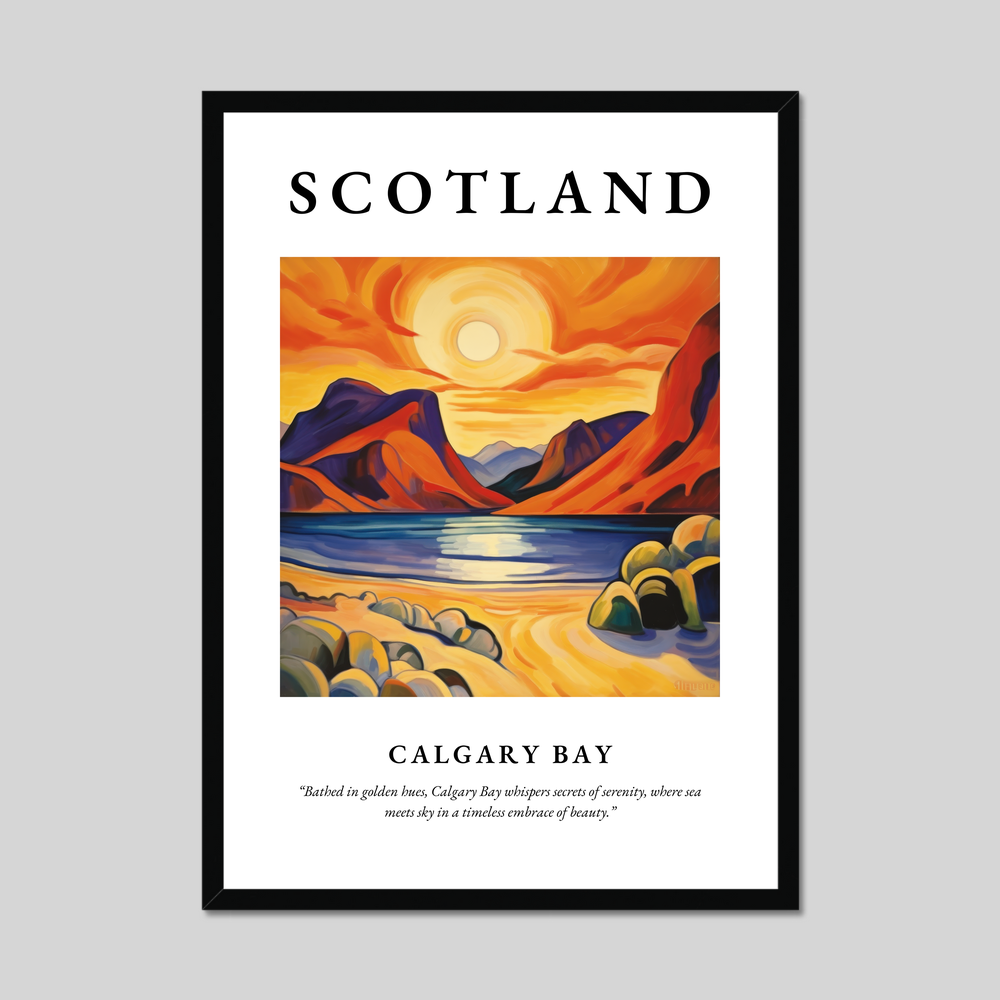 Poster of Calgary Bay, Scotland.