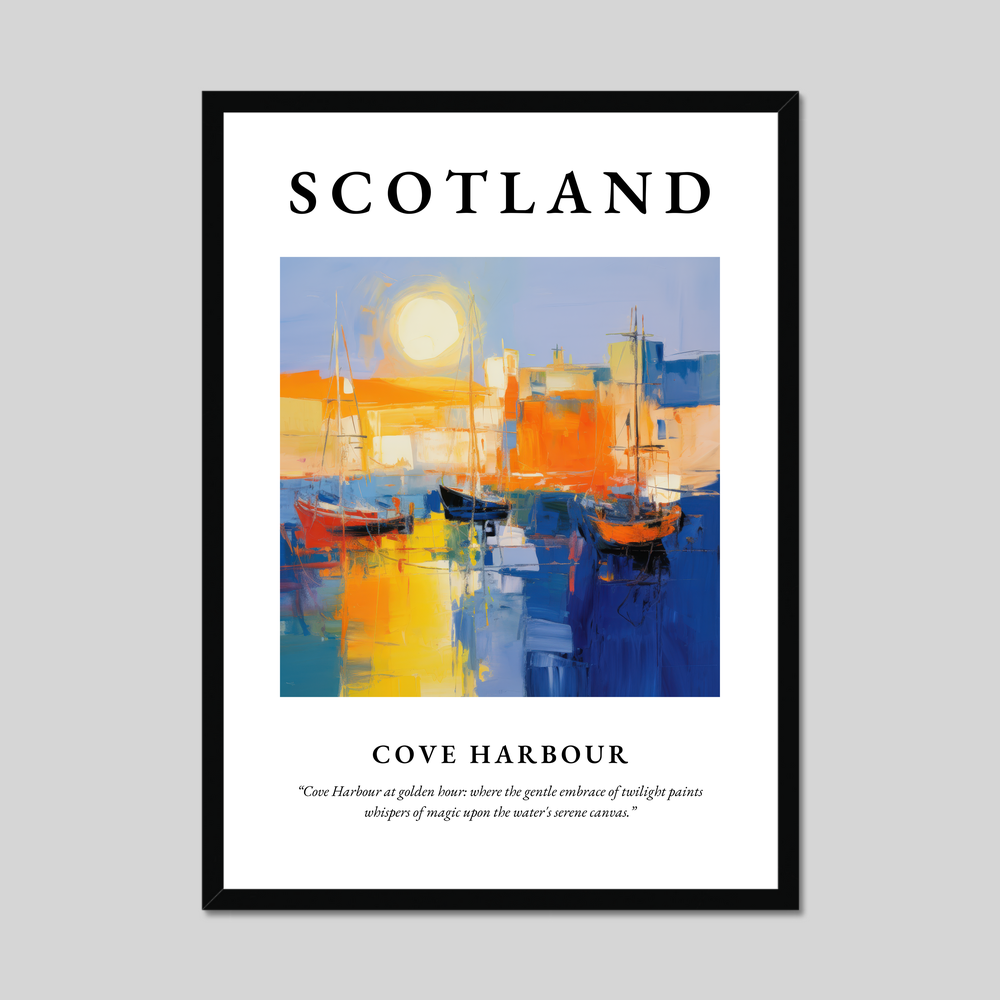 Poster of Cove Harbour, Scotland.