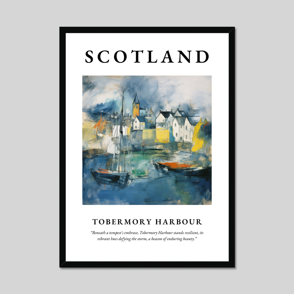 Poster of Tobermory Harbour, Scotland.