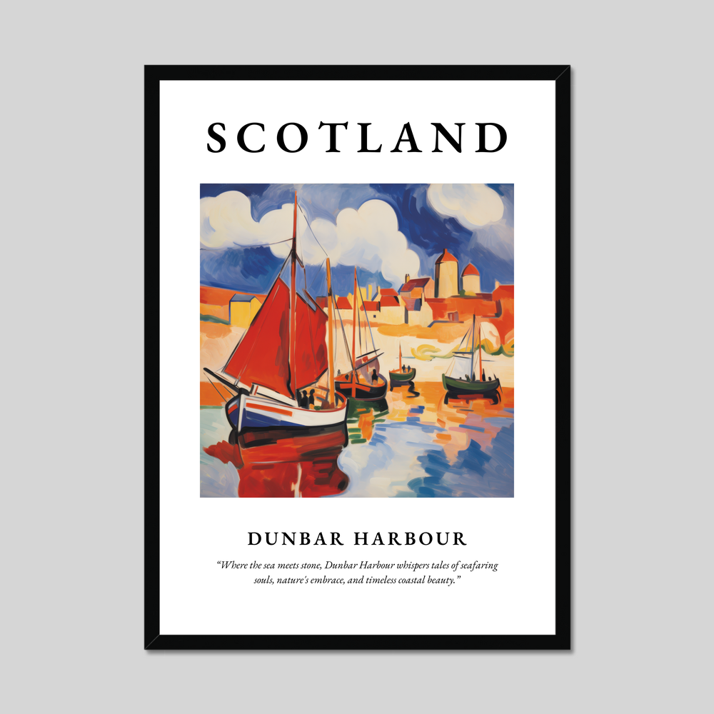 Poster of Dunbar Harbour, Scotland.