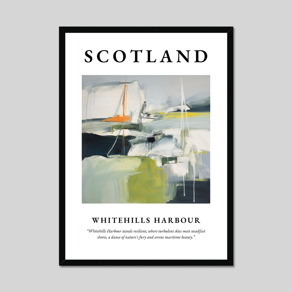 Poster of Whitehills Harbour, Scotland.