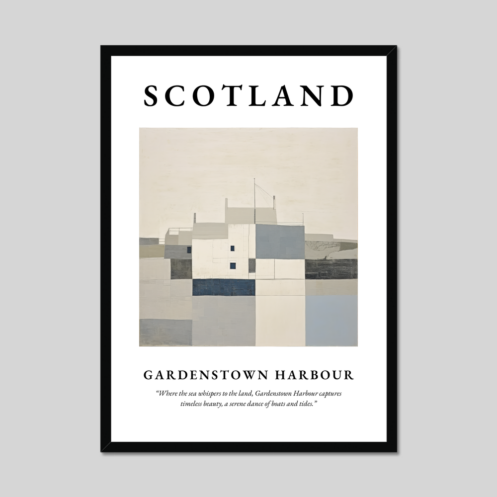 Poster of Gardenstown Harbour, Scotland.