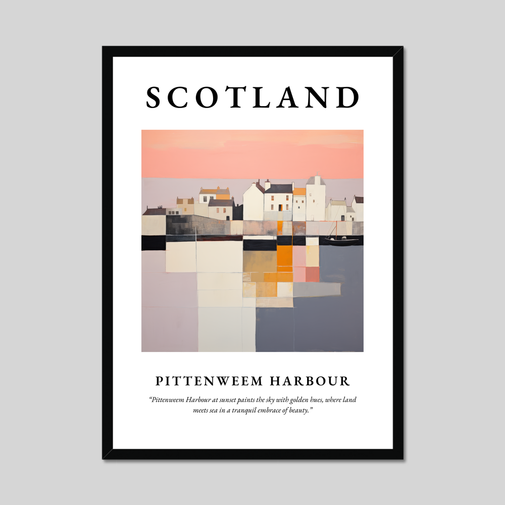 Poster of Pittenweem Harbour, Scotland.