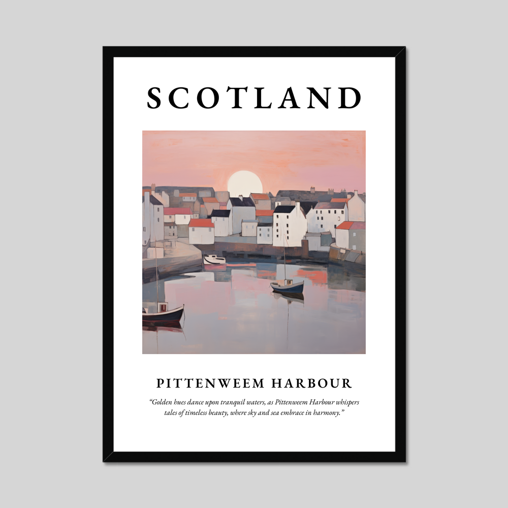 Poster of Pittenweem Harbour, Scotland.