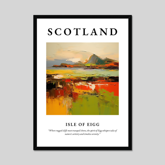 Poster of Isle of Eigg, Scotland.