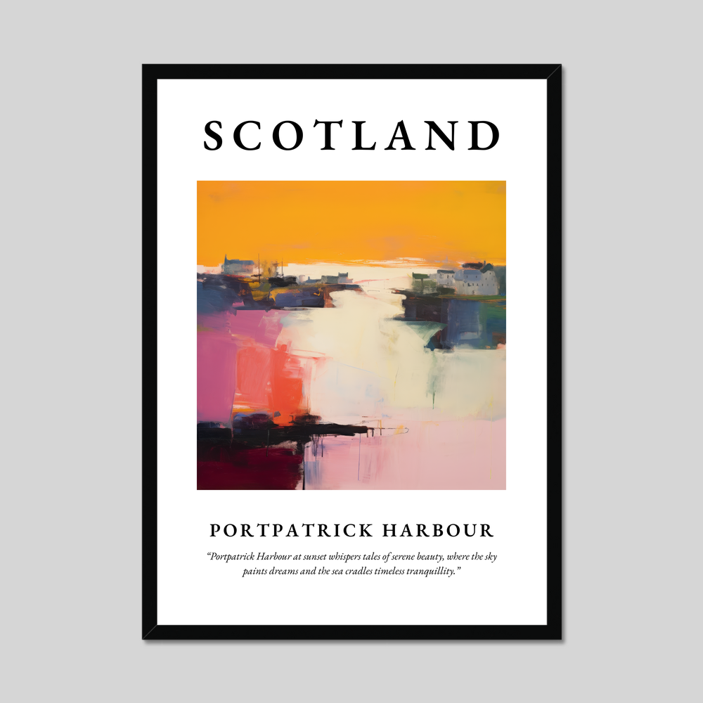 Poster of Portpatrick Harbour, Scotland.