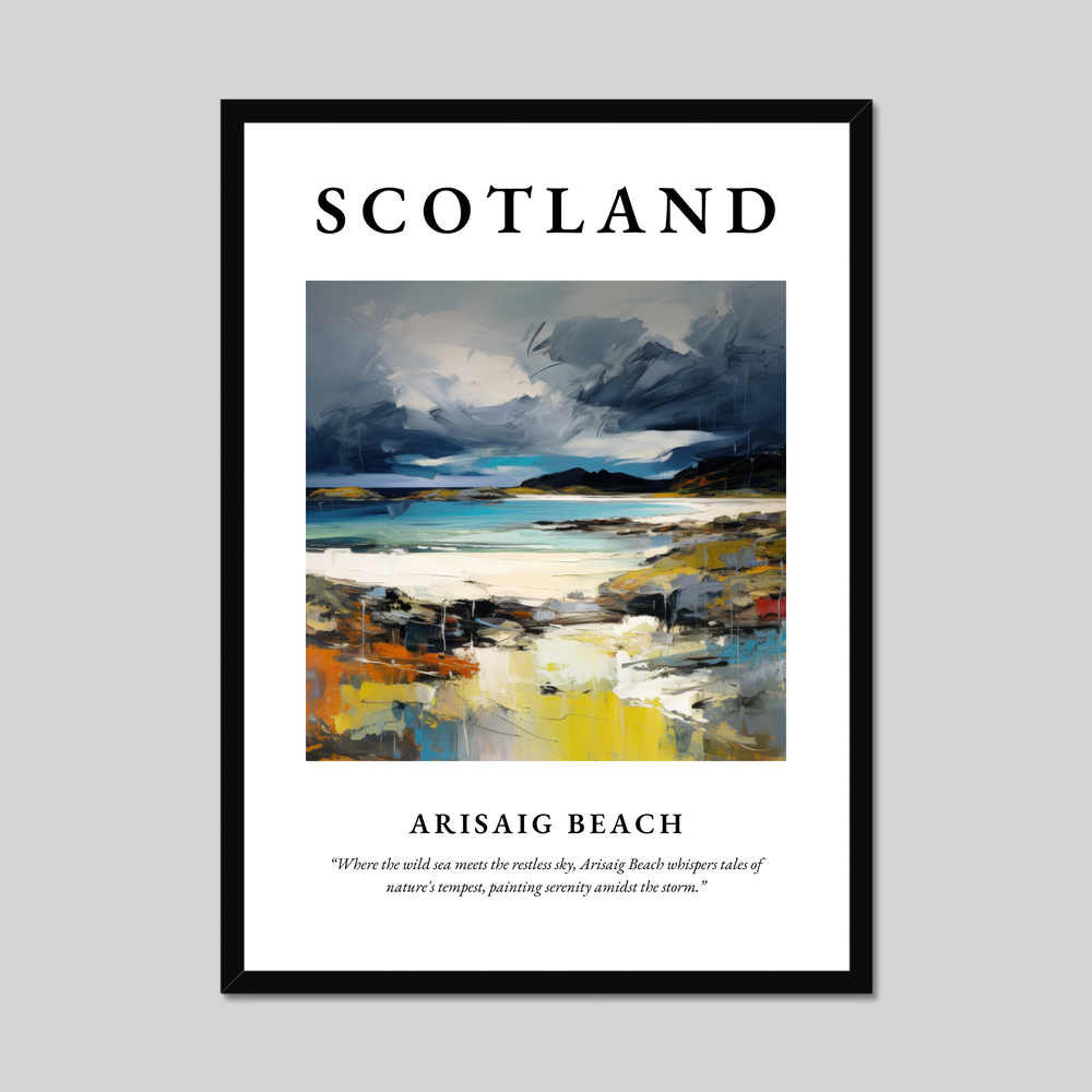 Poster of Arisaig Beach, Scotland.