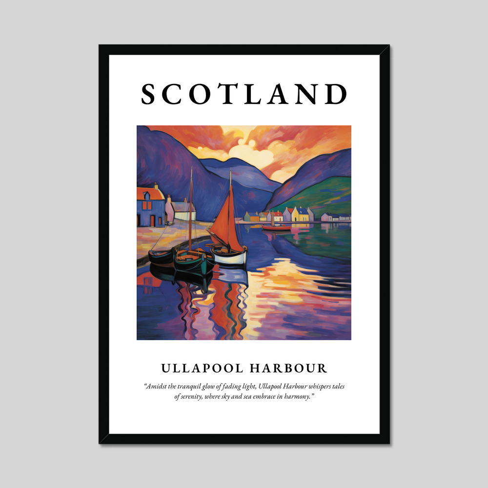 Poster of Ullapool Harbour, Scotland.