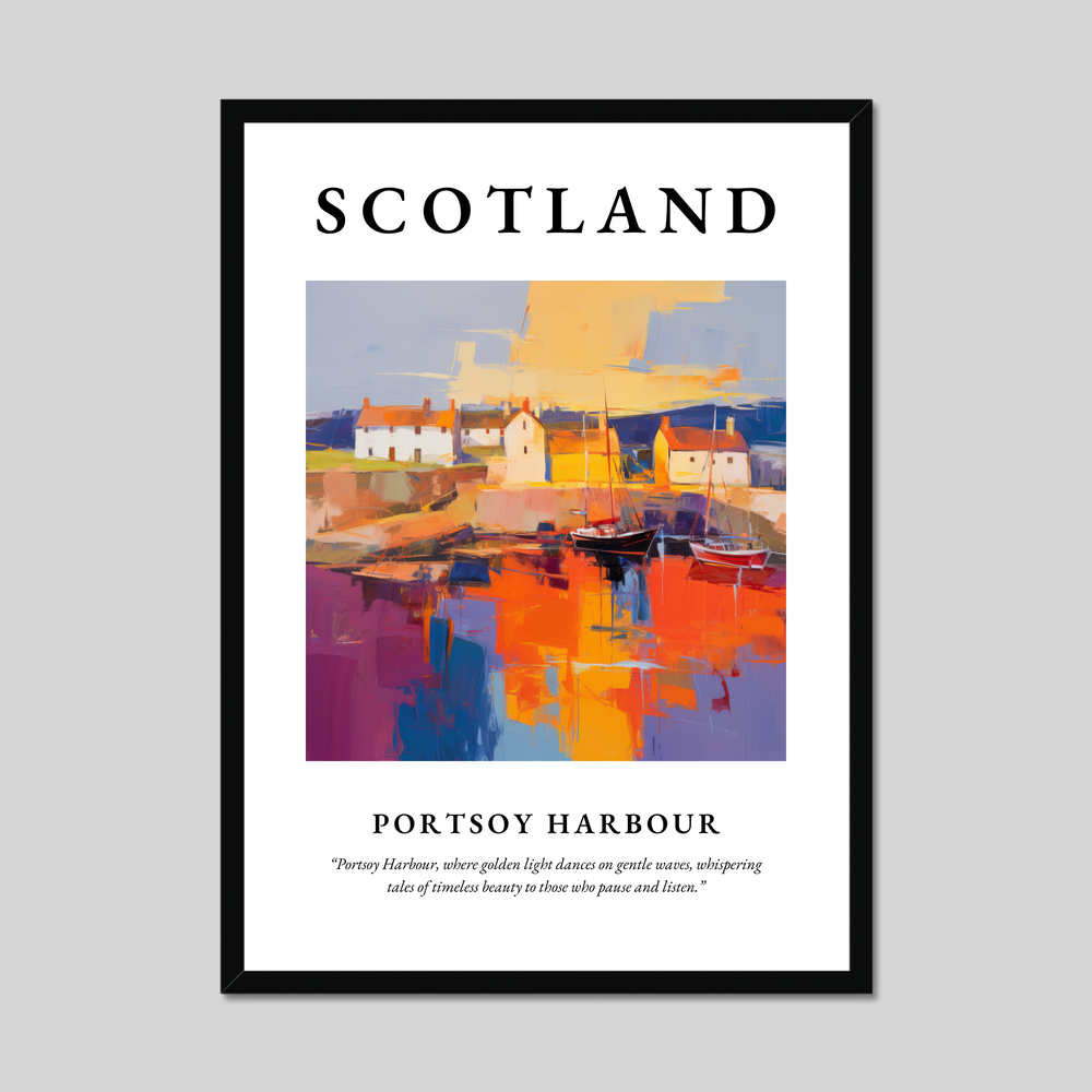 Poster of Portsoy Harbour, Scotland.